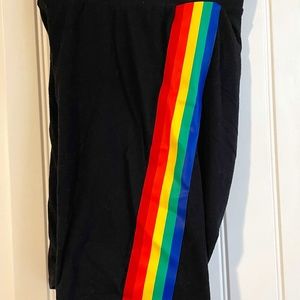 Pride Rainbow Striped Bike-shorts